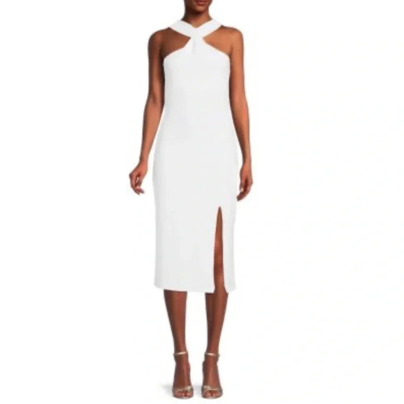NWT RACHEL Rachel Roy Women’s Twist Bodycon Midi Dress - Picture 1 of 11